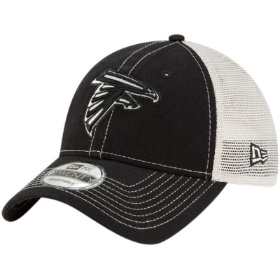 Men's Atlanta Falcons New Era Black Rustic Mark Trucker 9TWENTY Adjustable Hat 2977368